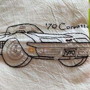 Hand Embroidered Automotive Kitchen/Tea towels
